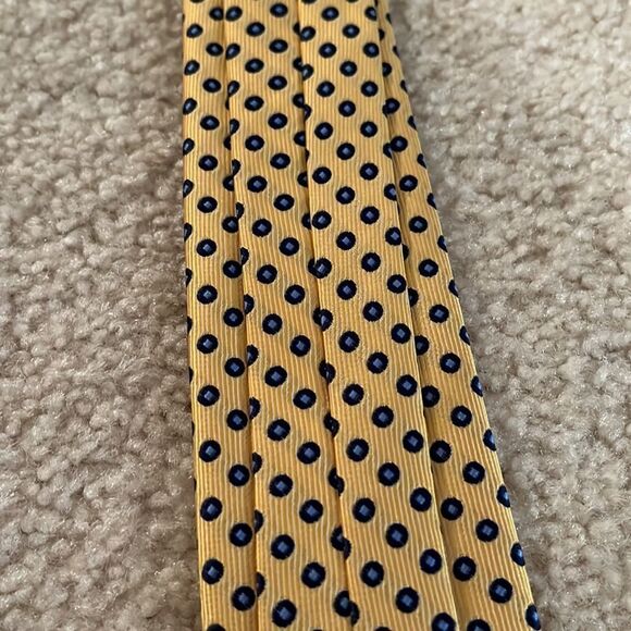 KIDS YELLOW AND BLUE TIE - Picture 6 of 8